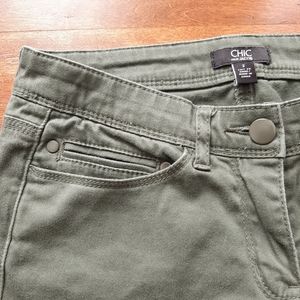 Jacob Low Rise Pants Olive Small